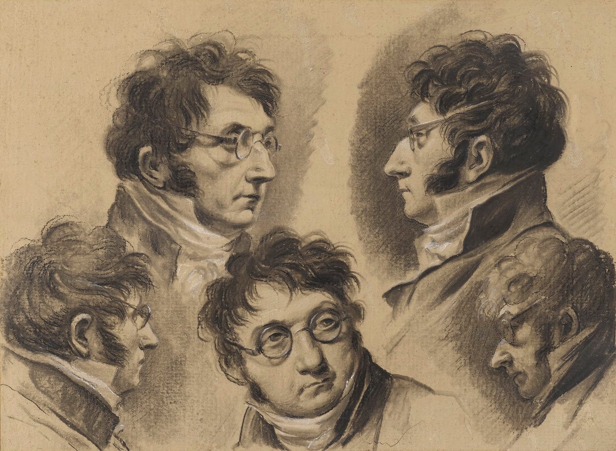 5 Self-Portraits by Louis Leopold Boilly