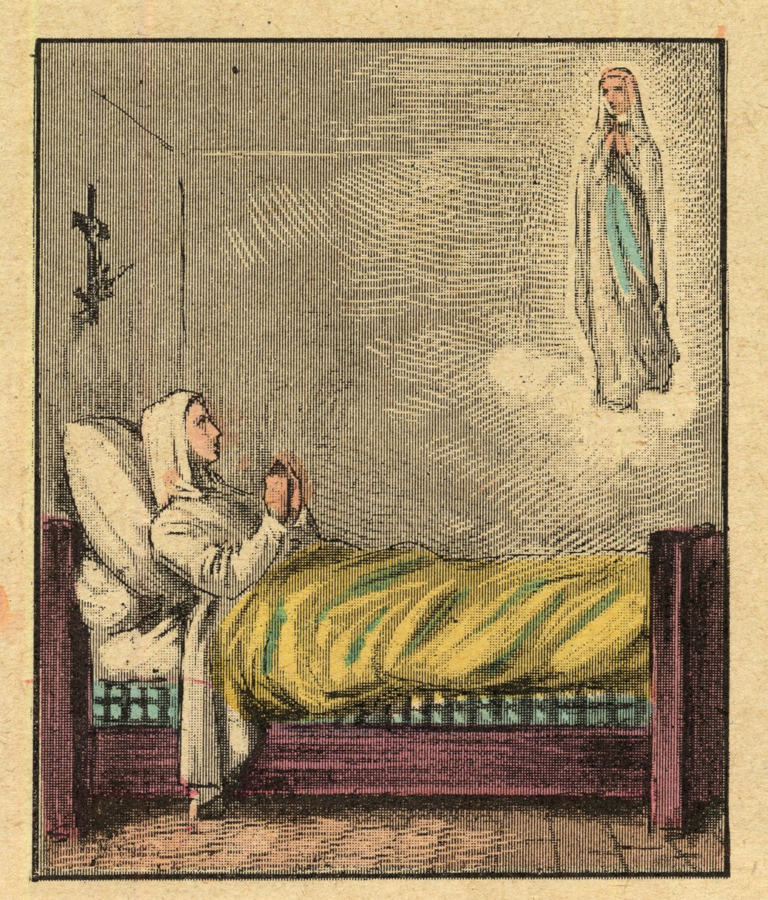 Bernadette Soubirous - Engraving from 