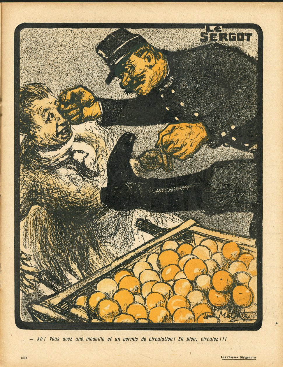 The Butter Plate, number 295, Satirical in Colors by Louis Malteste
