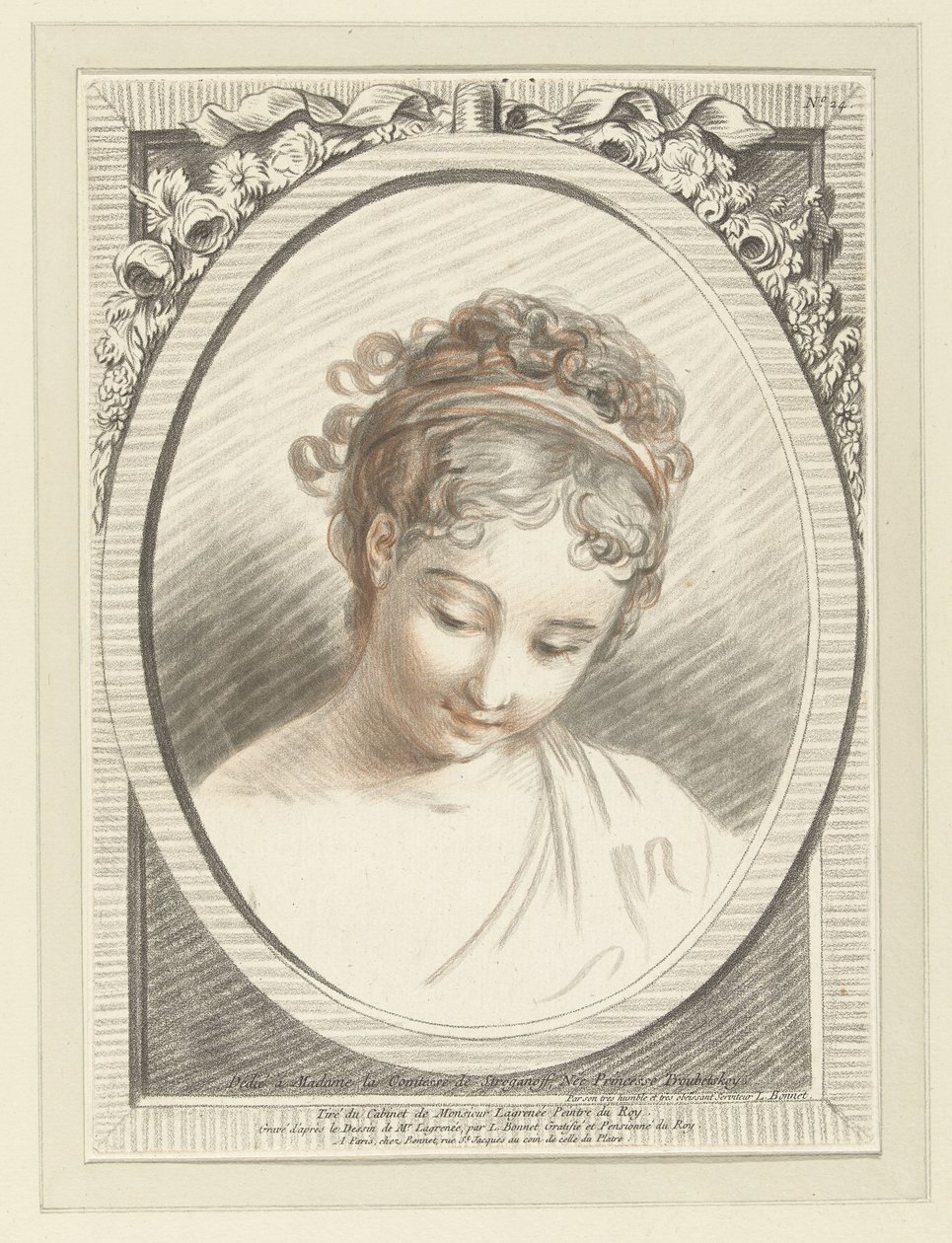 Bust of a Young Woman by Louis Marin Bonnet