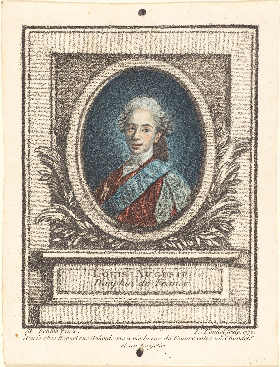 Louis-Auguste, Dauphin of France by Louis Marin Bonnet