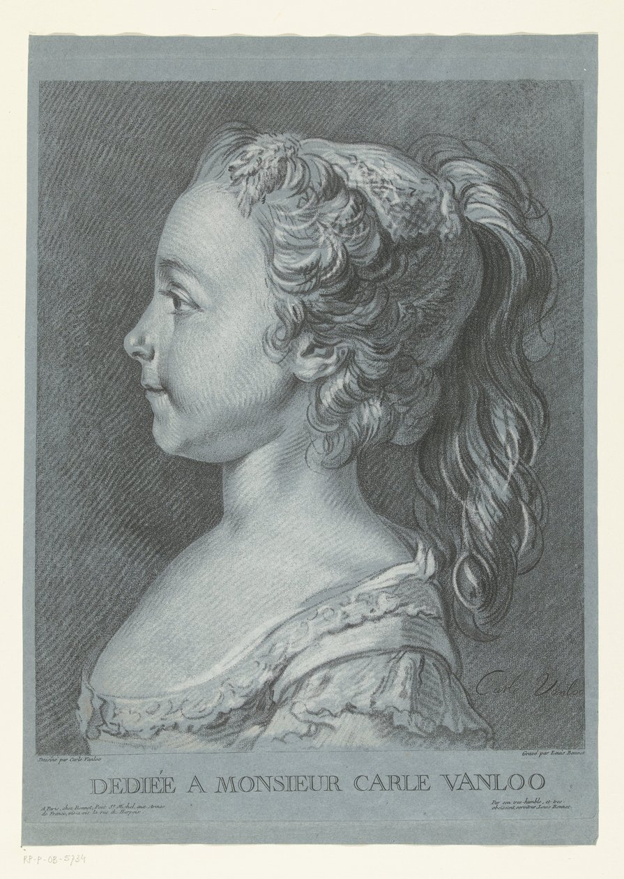 Portrait of a Young Girl by Louis Marin Bonnet