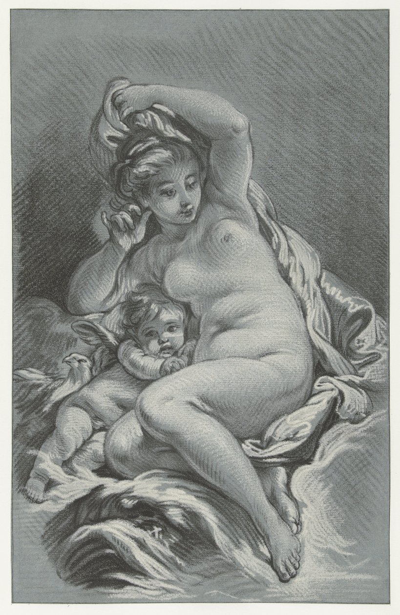 Venus and Cupid by Louis Marin Bonnet