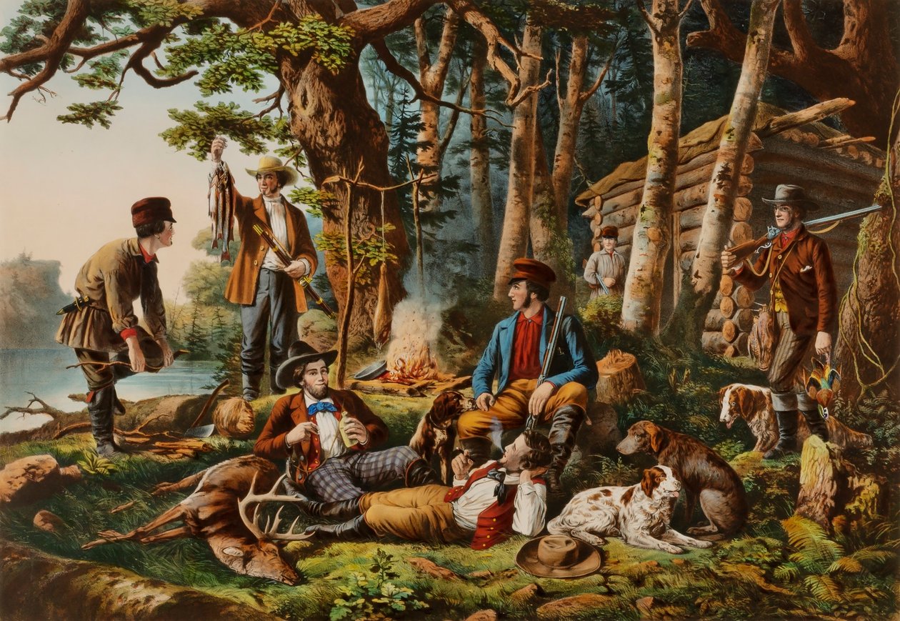 Camping Out. Some of the Right Sort by Louis Maurer