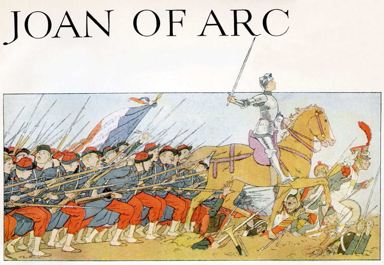Joan of Arc Leading the French Army by Louis Maurice Boutet de Monvel