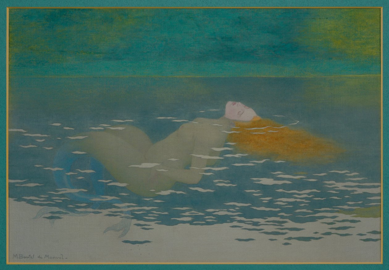 Mermaid by Louis Maurice Boutet de Monvel