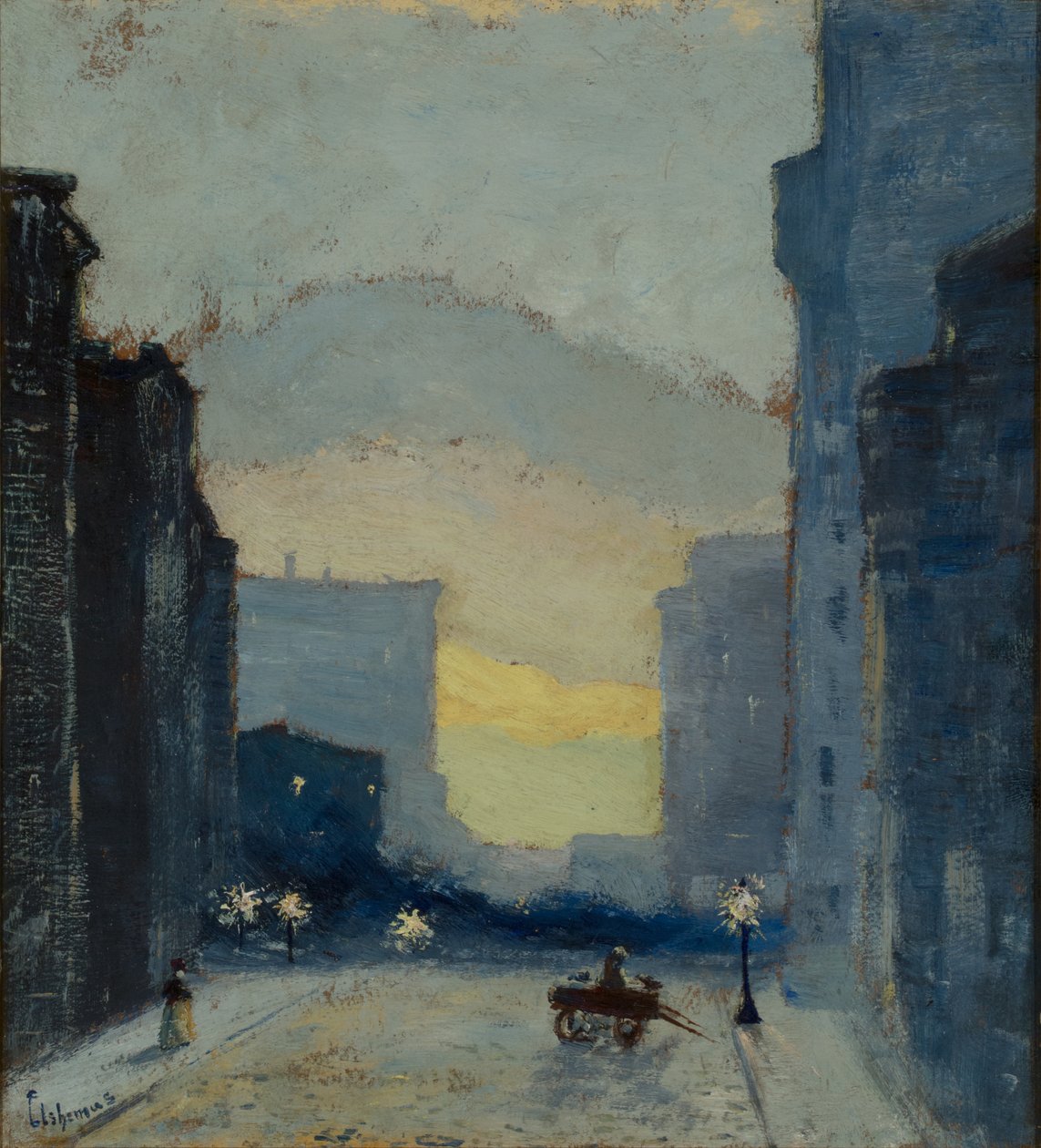 East Side, New York, c.1908 by Louis Michel Eilshemius