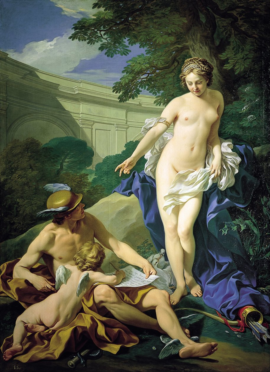 Venus, Mercury and Cupid by Louis Michel van Loo