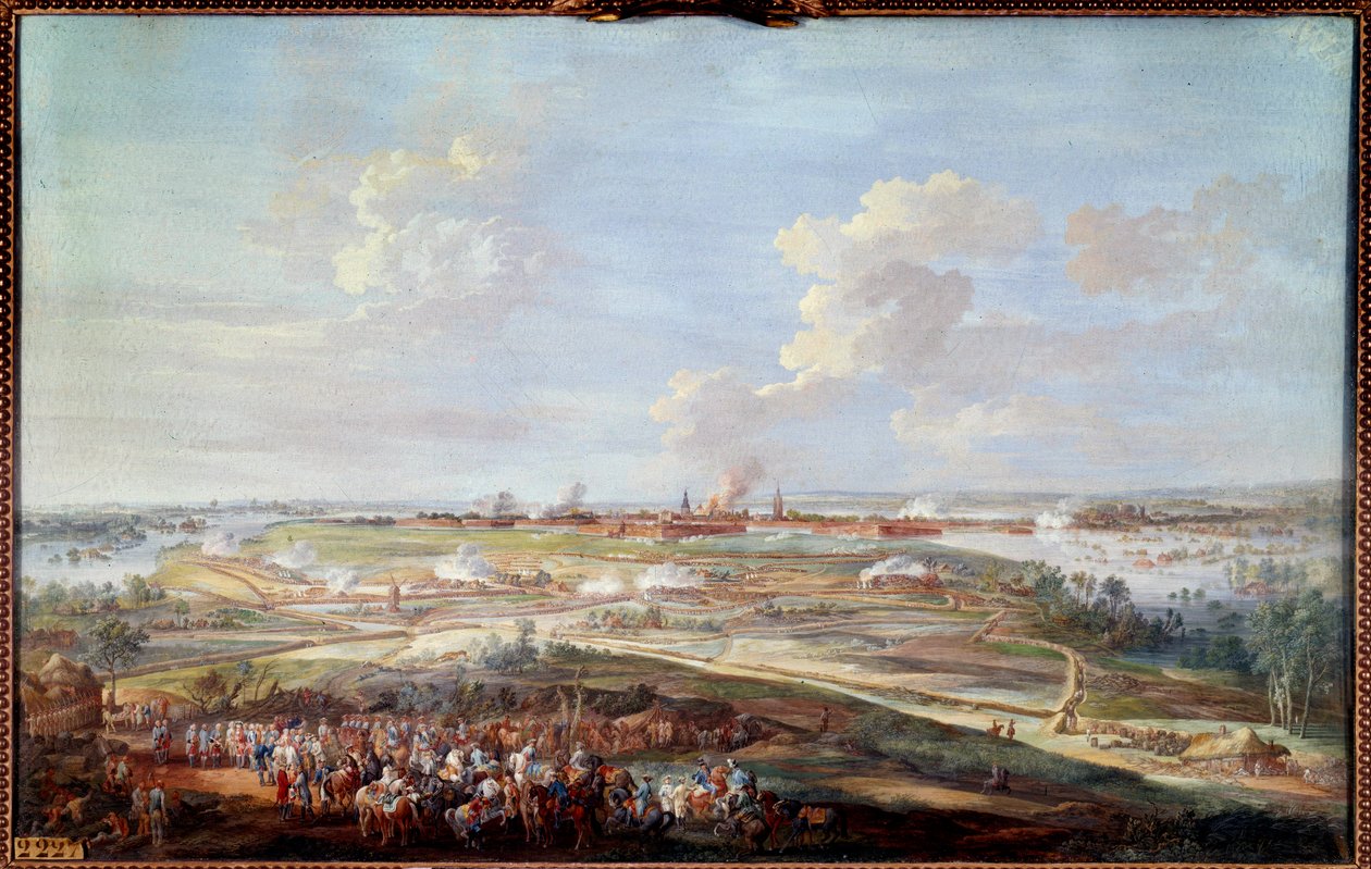 View of the Siege of Menin by Louis XV by Louis Nicolas van Blarenberghe