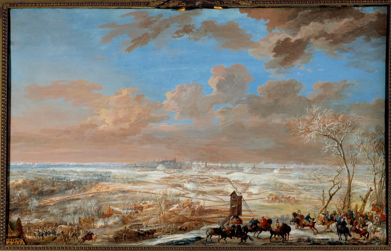 Siege of Brussels Under the Snow by the Marshal of Saxony from February 7 to 20, 1746 by Louis Nicolas van Blarenberghe