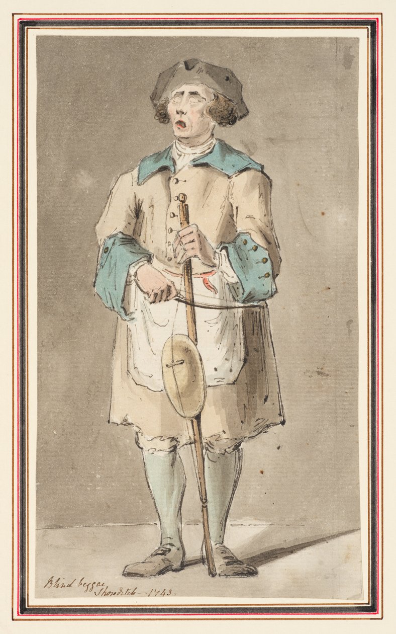 Study of a Blind Beggar at Shoreditch by Louis Philippe Boitard