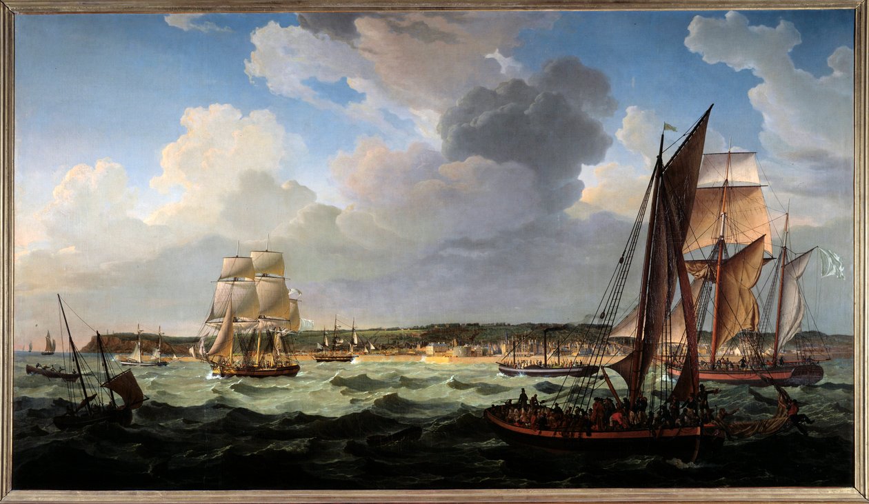 The Havre from the Sea by Louis Philippe Crepin