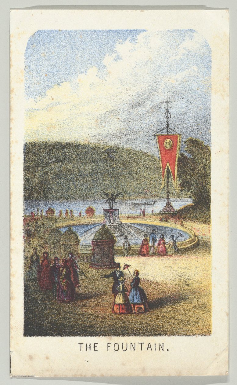The Fountain, from the series, Views in Central Park, New York, Part 3, 1864 by Louis Prang