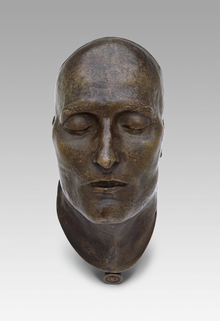 Death Mask of Napoleon, Modeled 1821 Cast 1833 by Louis Richard