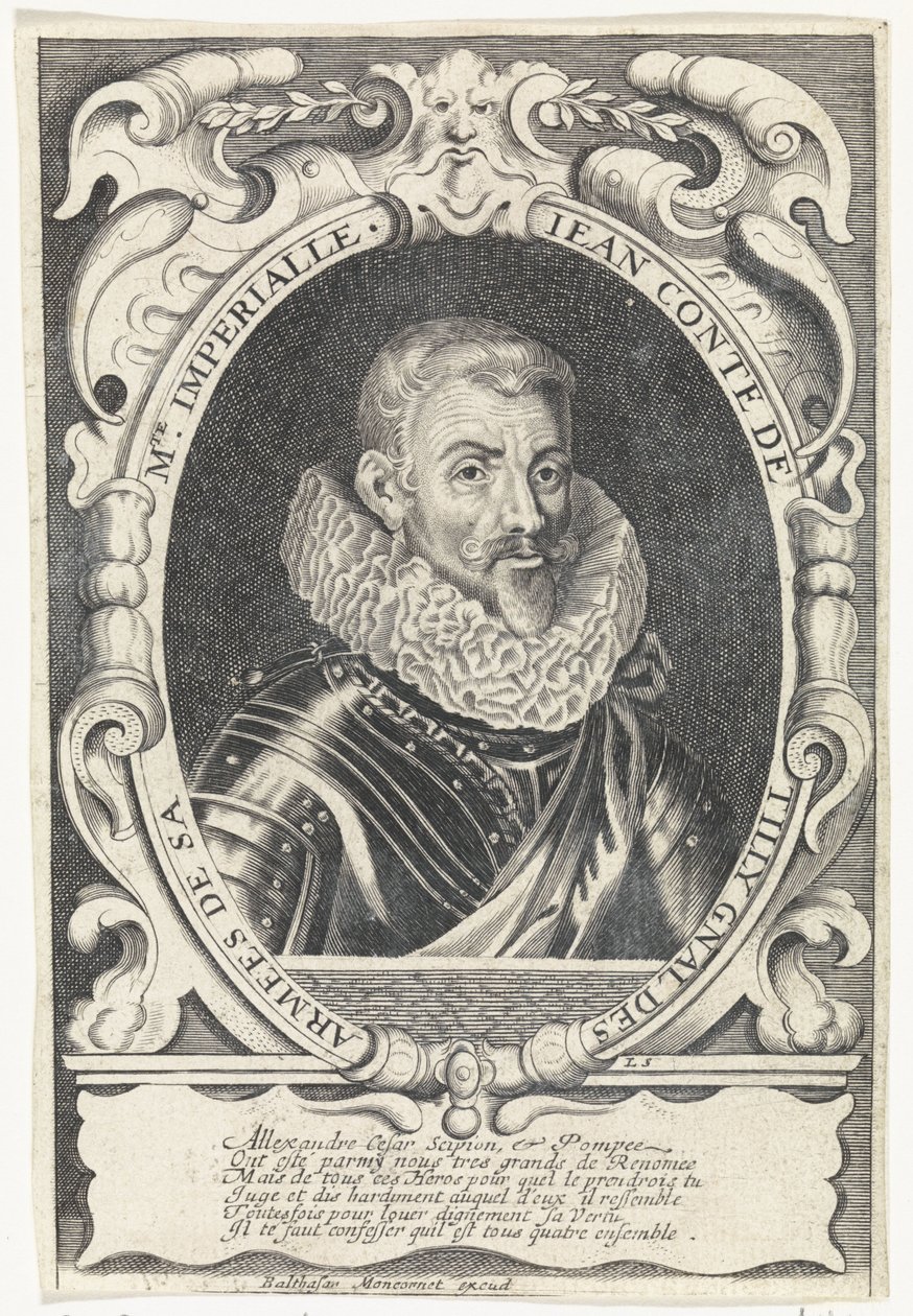 Portrait of Johann Tserclaes, Count of Tilly by Louis Spirinx