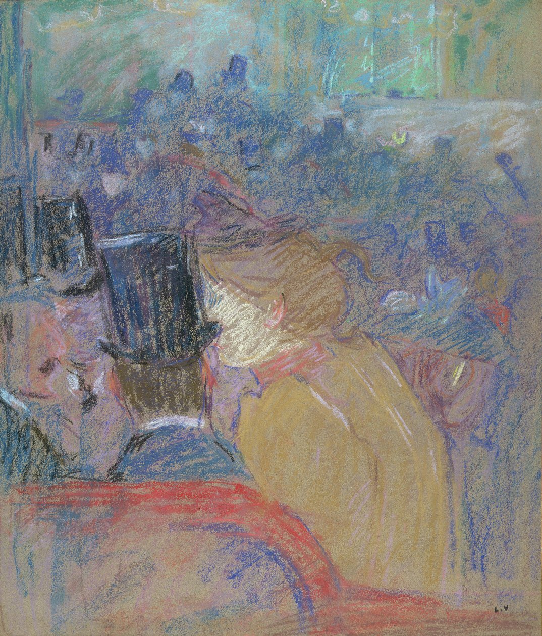 At the Theatre by Louis Valtat
