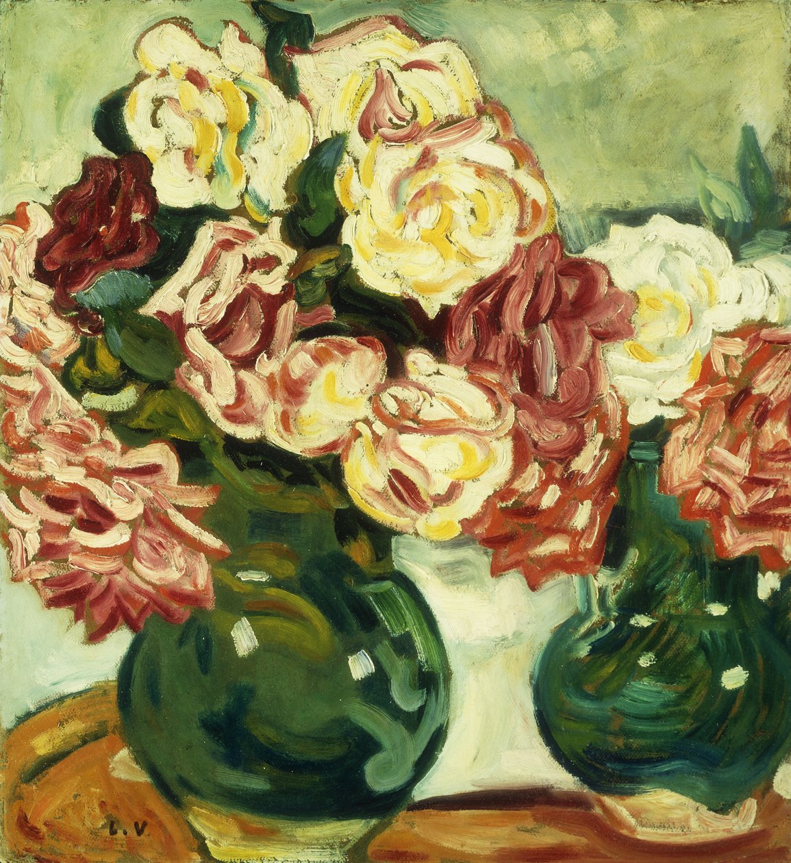 Two Vases of Roses by Louis Valtat
