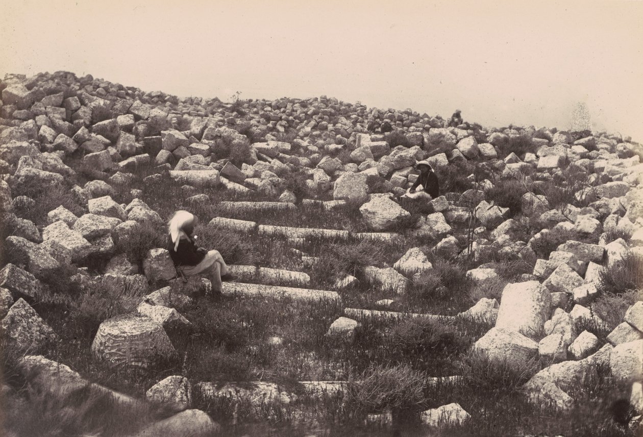 Ruins near Beirut, Lebanon by Louis Vignes
