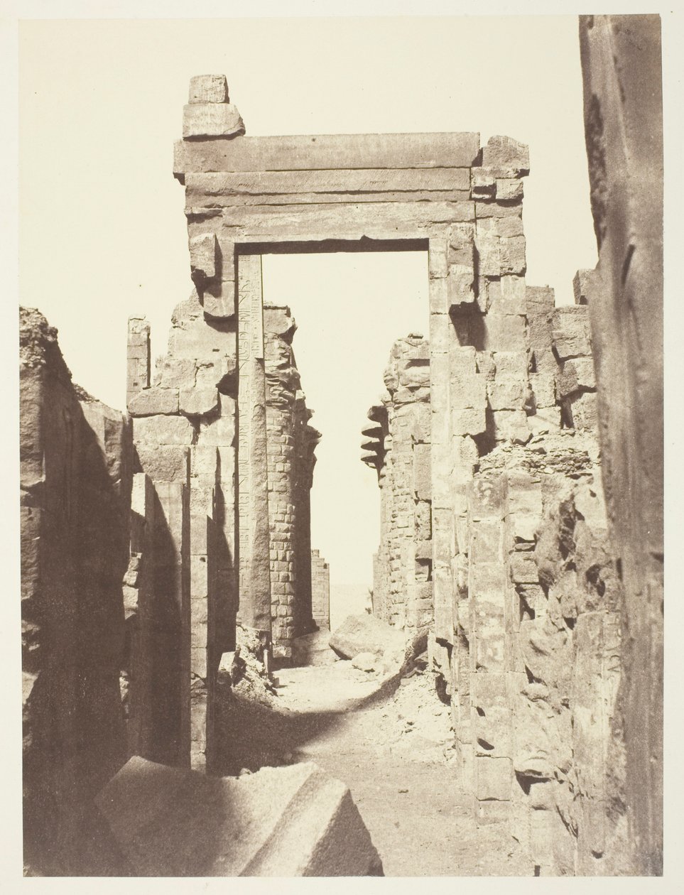 Karnac, Grand Alley of the Middle of the Ruins, Taken from the East by Louis de Clercq