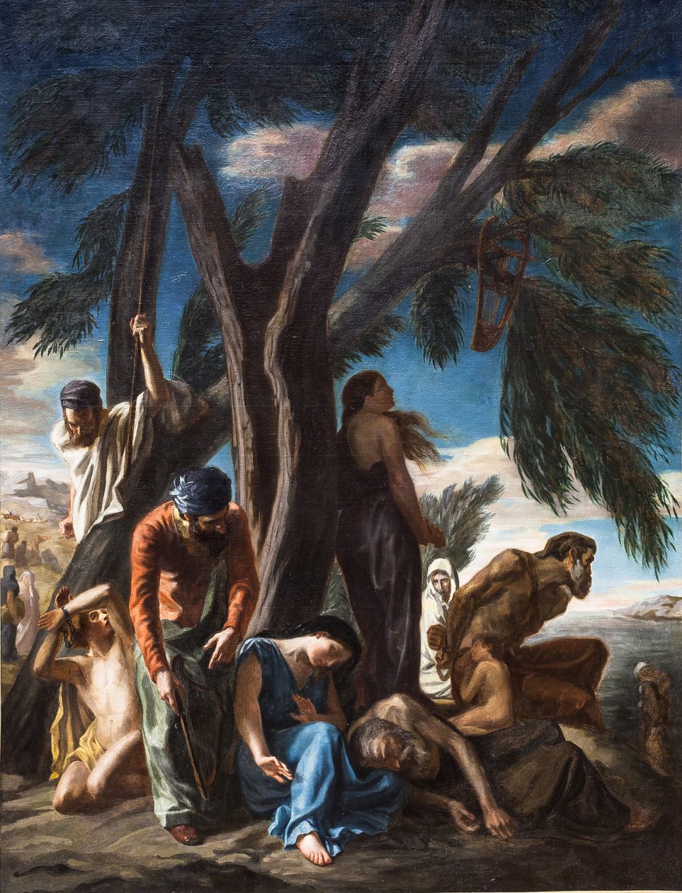 The Last Stop of the Jews Taken into Captivity in Babylon, 1843 by Louis de Planet
