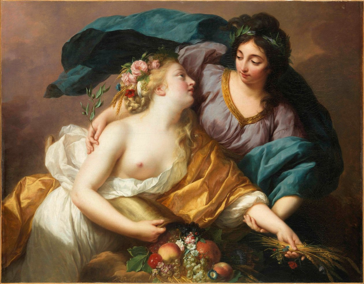 Peace Bringing Back Abundance, 1780 by Elisabeth Louise Vigee Lebrun