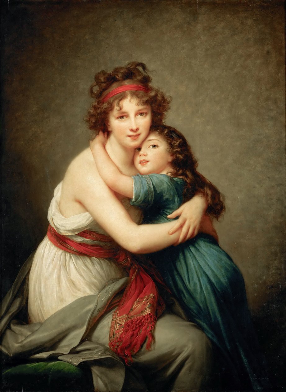 Self-Portrait with her Daughter, Julie by Elisabeth Louise Vigee Lebrun