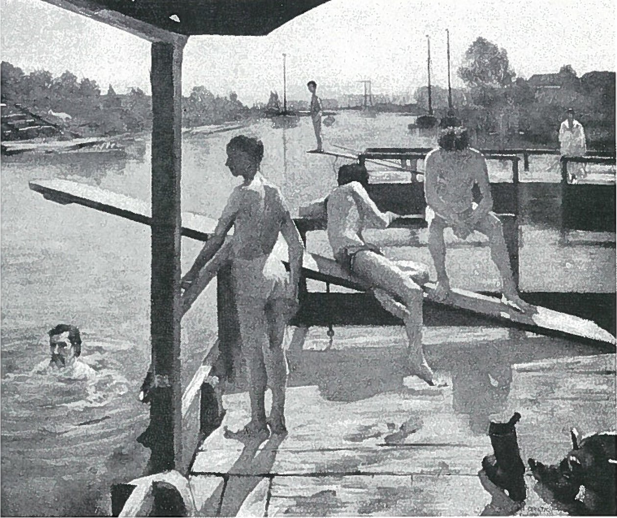 Swimming Facility at Grothe, Königsberg by Lovis Corinth