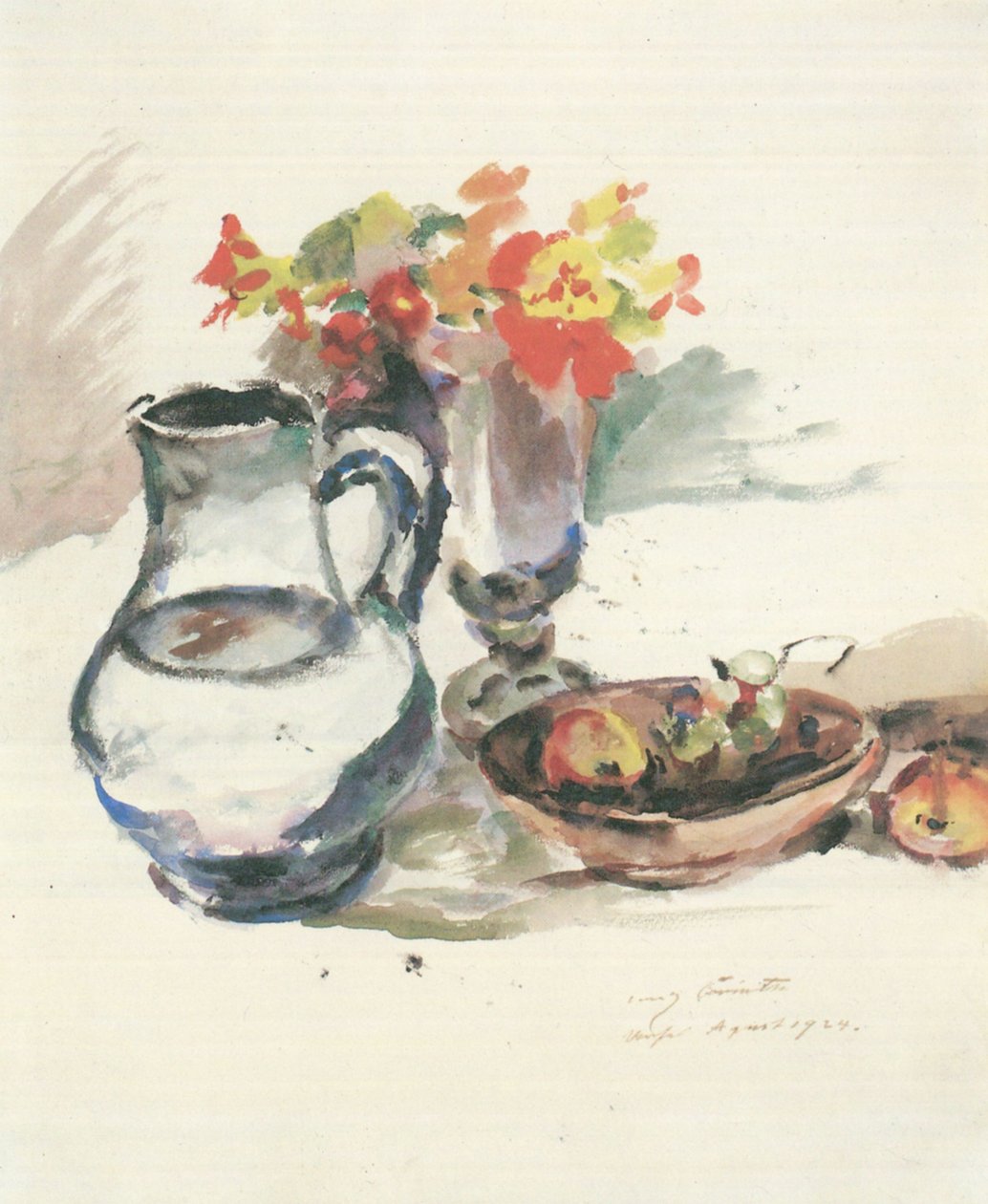 Still Life with Capuchin Straw by Lovis Corinth