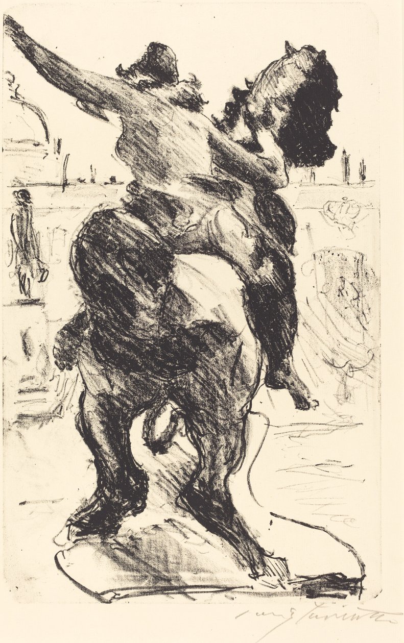 Statue of an Amazon on the Grand Staircase of the Old Museum, 1916 by Lovis Corinth