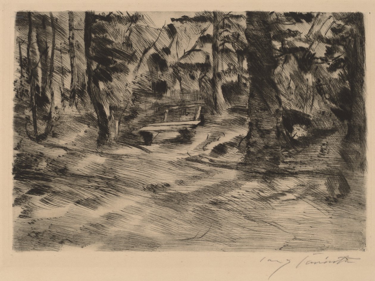 Bench in the Woods II by Lovis Corinth