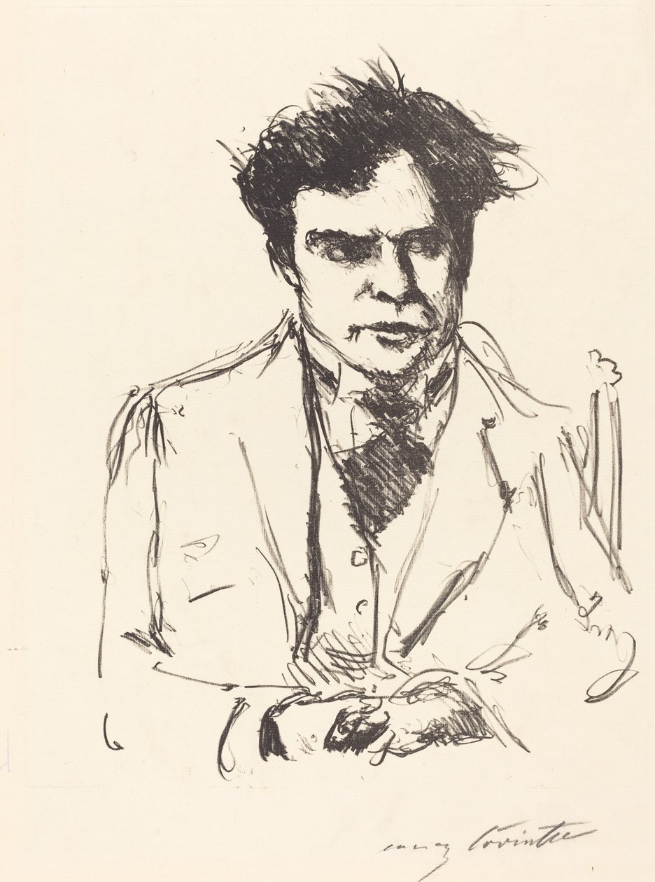 Portrait of Joseph Schwarz by Lovis Corinth