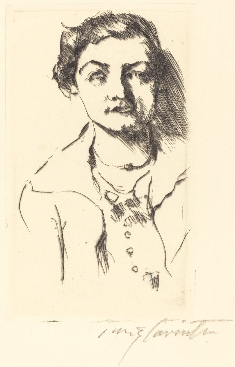 Portrait of a Young Woman—Anneliese Halbe by Lovis Corinth