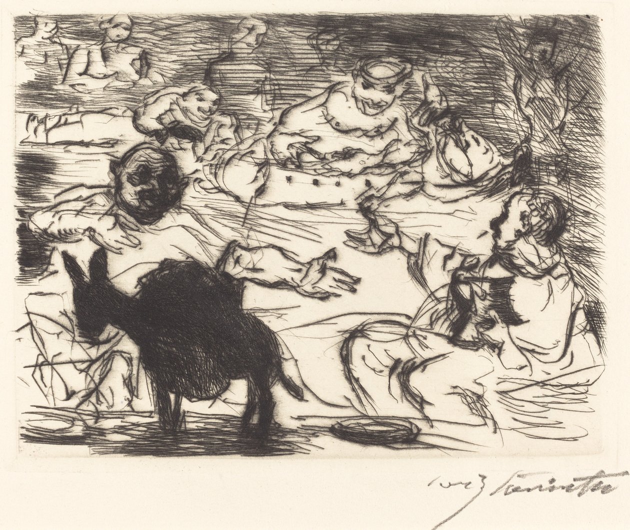 The Banquet of Trimalchio: pl. V by Lovis Corinth