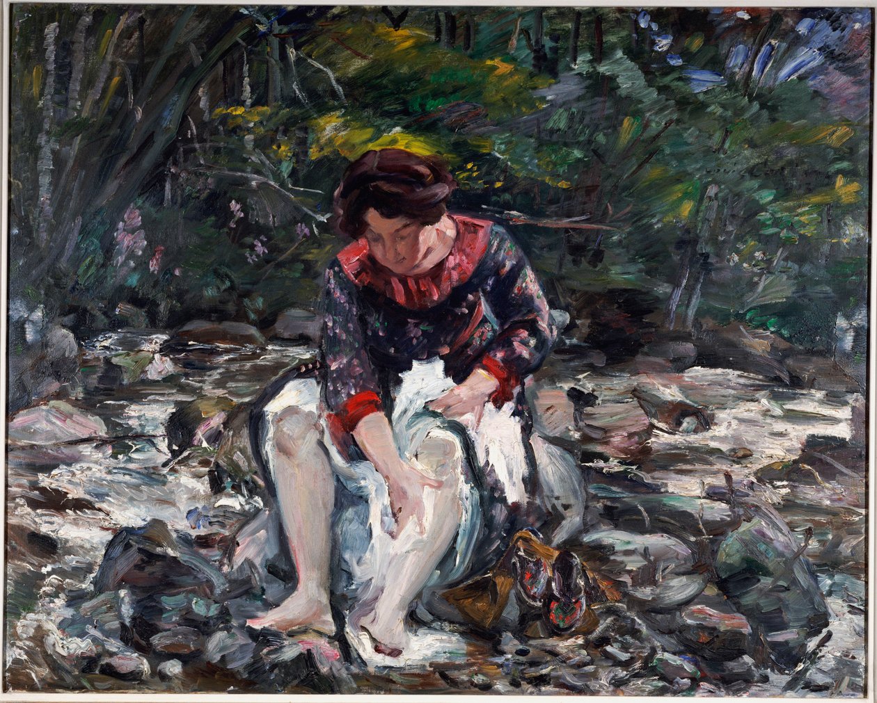 Girl in the Brook by Lovis Corinth