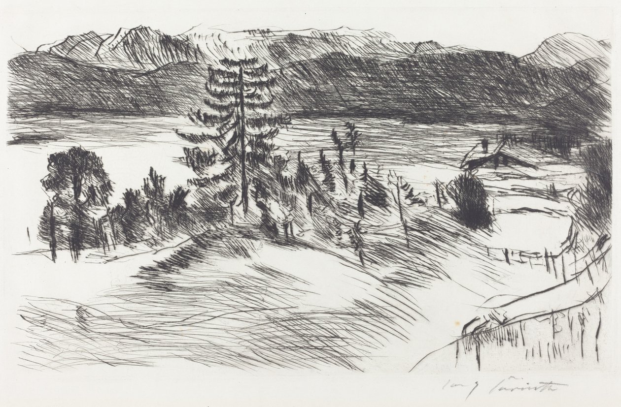 Large Walchensee Landscape, 1923 by Lovis Corinth
