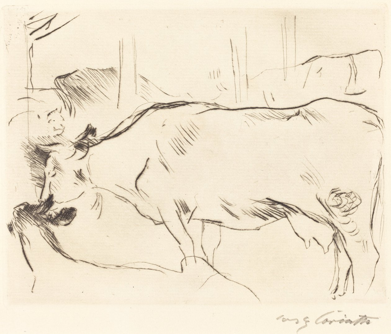 Cow Barn II by Lovis Corinth