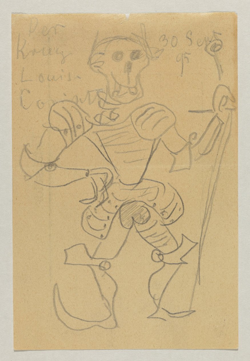 Lovis Corinth to Carl Strathmann by Lovis Corinth