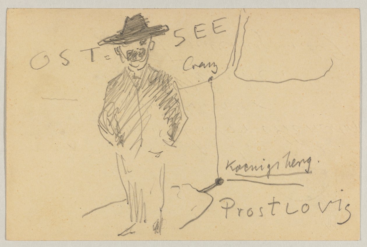 Lovis Corinth to Carl Strathmann: Postcard, Postmarked April 10, 1903 by Lovis Corinth