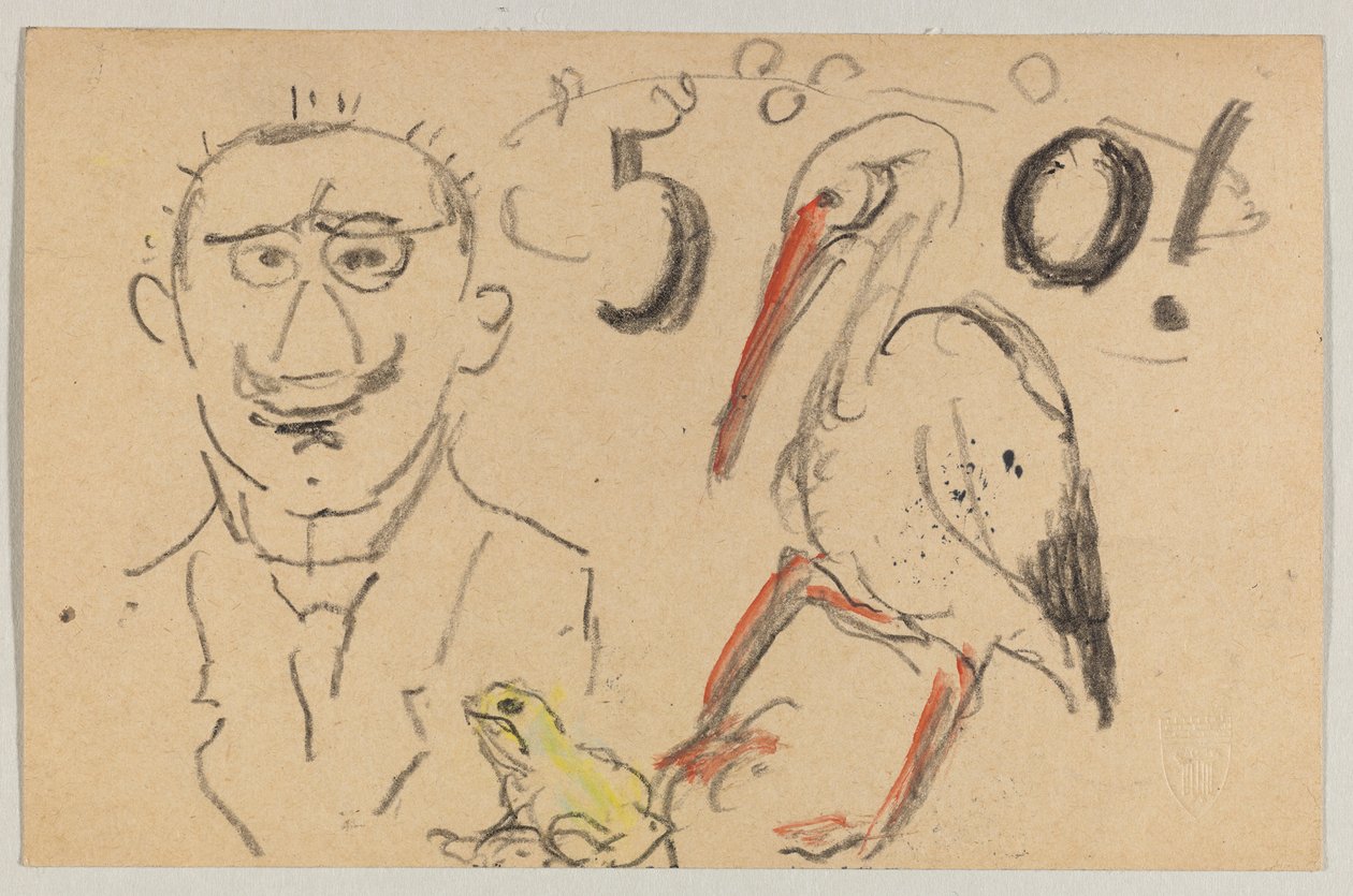 Lovis Corinth to Carl Strathmann: Postcard, Postmarked September 11, 1916 by Lovis Corinth