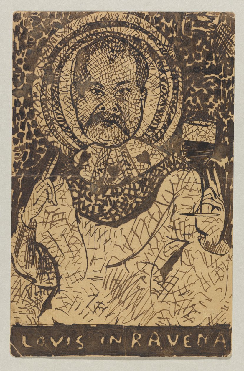Lovis Corinth to Carl Strathmann: Postcard, Postmarked May 17, 1897 (Ravenna) by Lovis Corinth