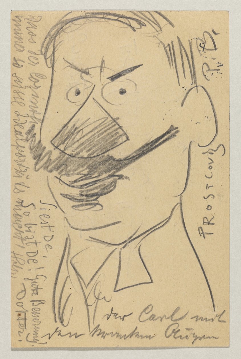 Lovis Corinth to Carl Strathmann: Postcard, Postmarked February 21, 1904 by Lovis Corinth