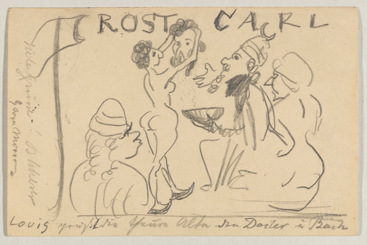 Lovis Corinth to Carl Strathmann: Postcard, Postmarked May 22, 1905 by Lovis Corinth