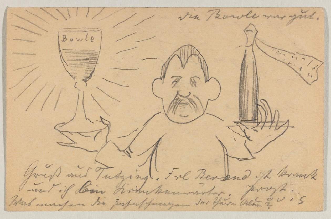 Lovis Corinth to Carl Strathmann: Postcard, Postmarked September 22, 1902 by Lovis Corinth