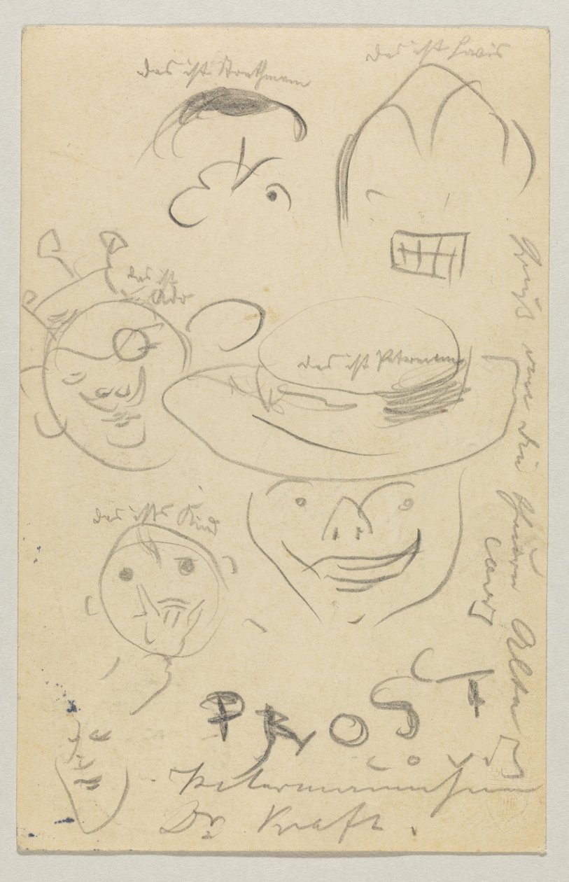 Lovis Corinth to Carl Strathmann: Postcard, Postmarked March 27, 1905 by Lovis Corinth