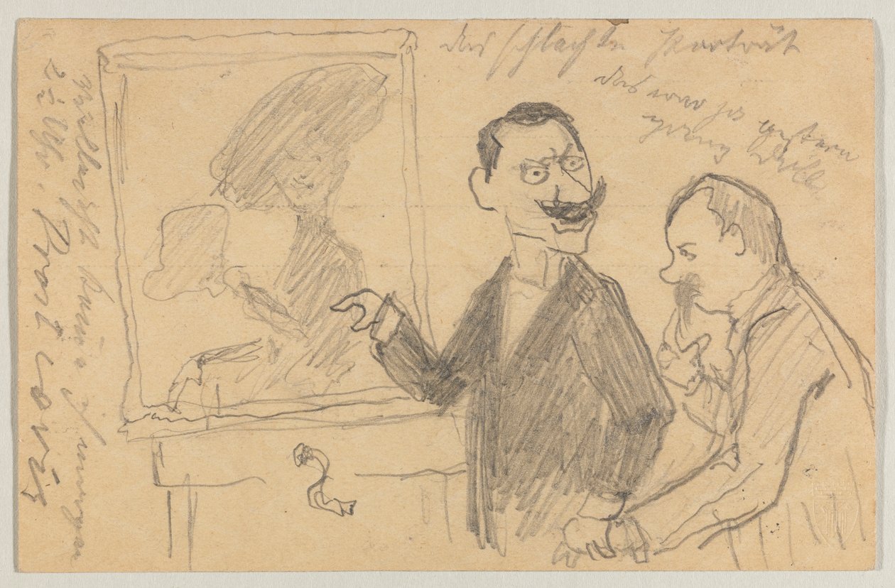 Lovis Corinth to Carl Strathmann: Postcard, Postmarked 27 May 1901 by Lovis Corinth
