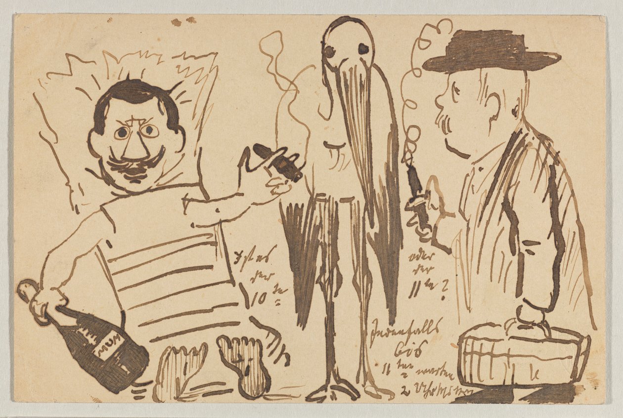 Lovis Corinth to Carl Strathmann: Postcard, Postmark 3 September 1902 by Lovis Corinth