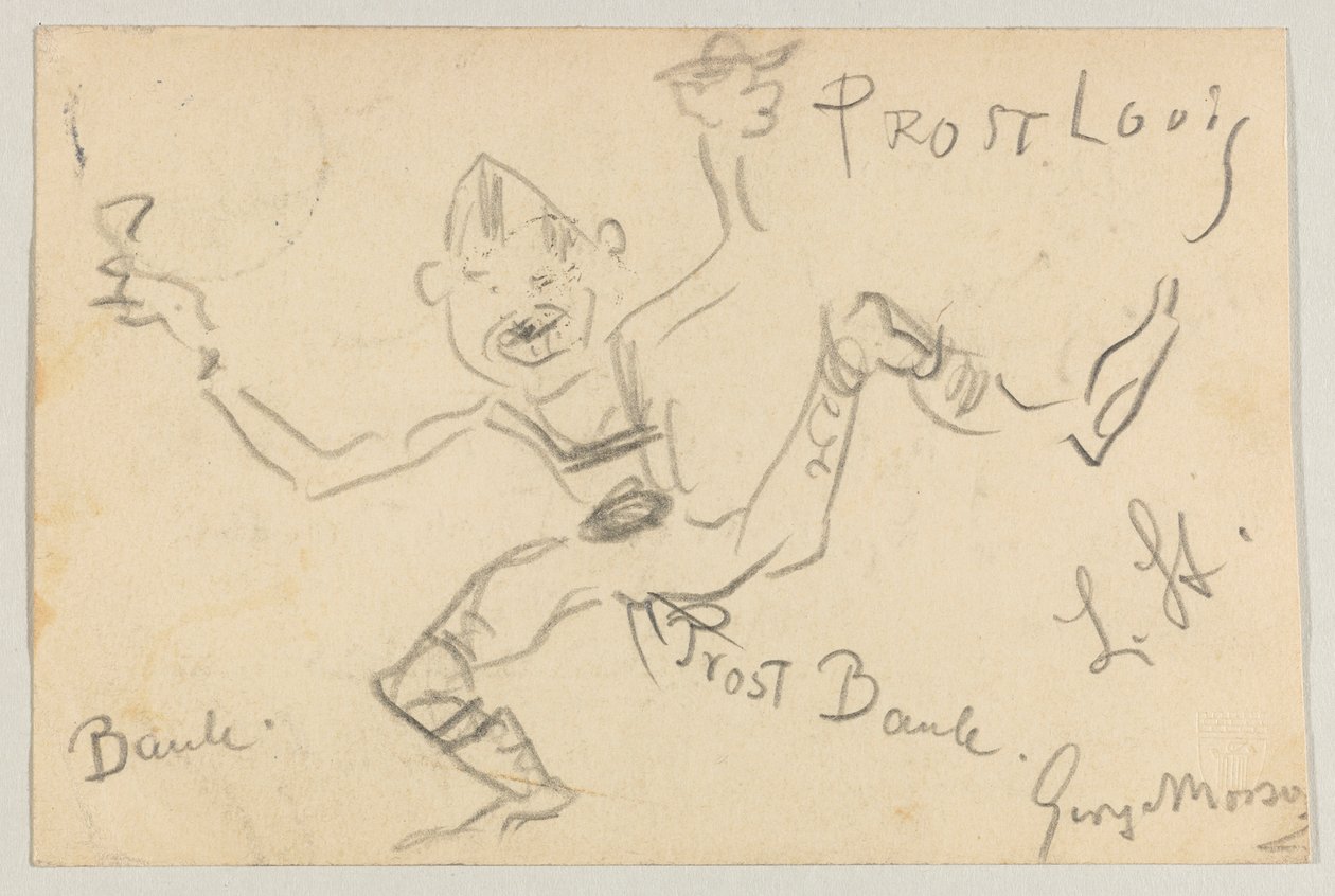 Lovis Corinth to Carl Strathmann: Postcard, Postmark November 6, 1906 by Lovis Corinth