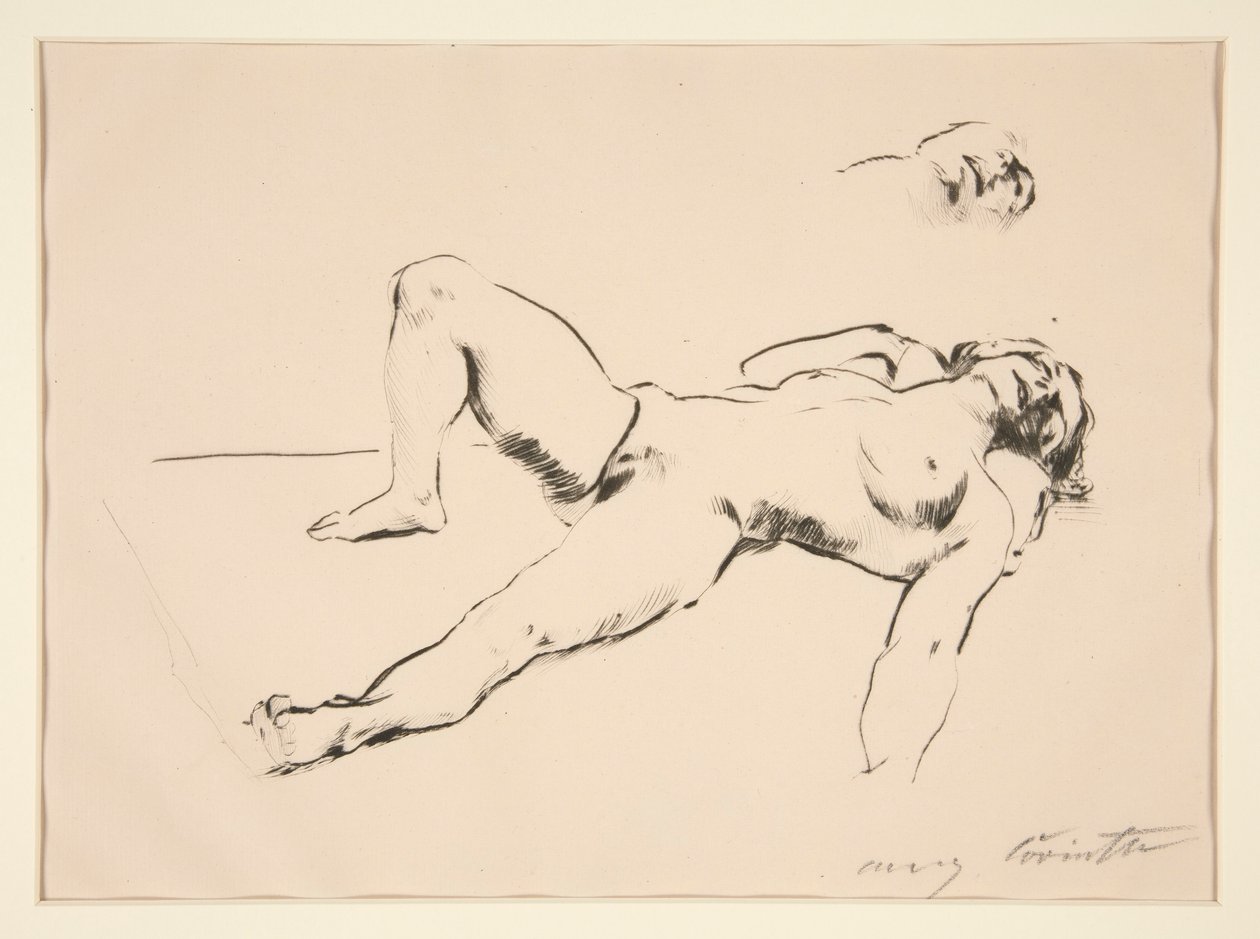 Reclining Nude by Lovis Corinth