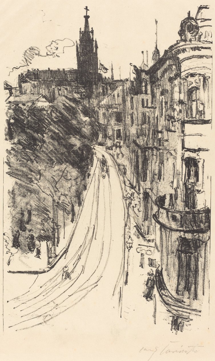 Street in Königsberg by Lovis Corinth