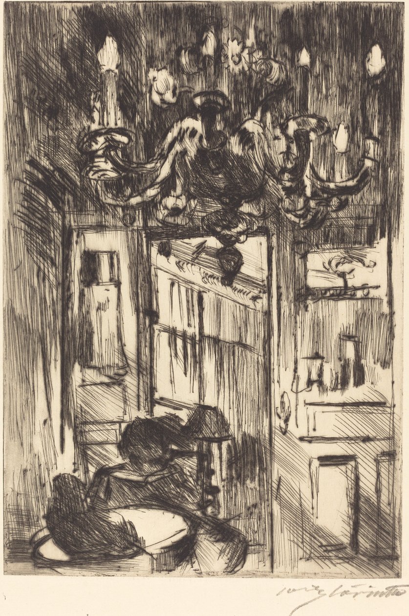 Under the Chandelier by Lovis Corinth